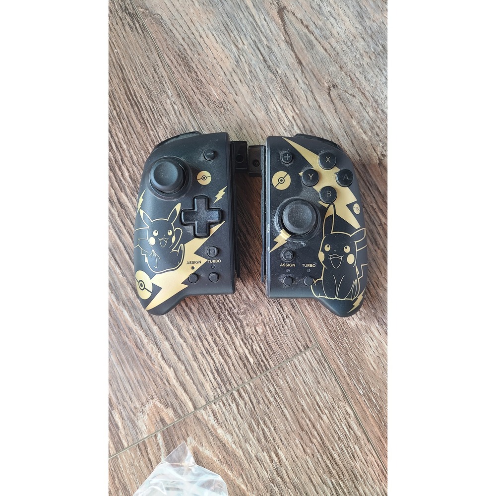 Hori Nintendo Switch Split Pad Pro Pikachu Black Gold Handheld Controller Set